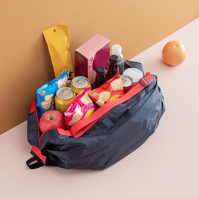Foldable Storage Bag With Handle Portable Travel Camouflage Handbags Large Capacity Shopping Bag - Image 5