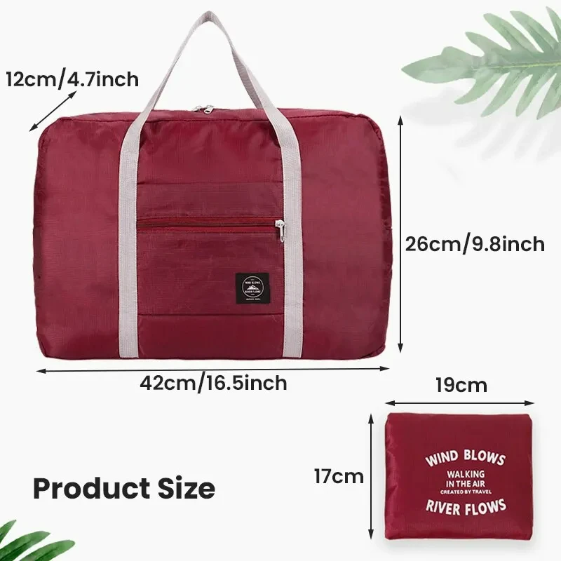 2 Pack Foldable Travel Duffel Bag for Airlines Carry on Bag Weekender Overnight Hospital Tote Bag Gym Duffel Bag Women Men - Image 6